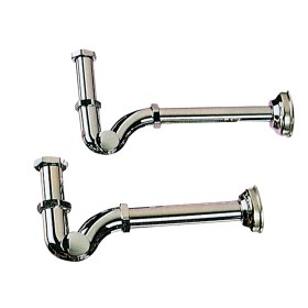 SIFONE A S IN OTTONE CROMATO SENZA PILETTA GR. 1 - 1/4 SIFONE A S IN OTTONE CROMATO SENZA PILETTA GR. 1 - 1/4