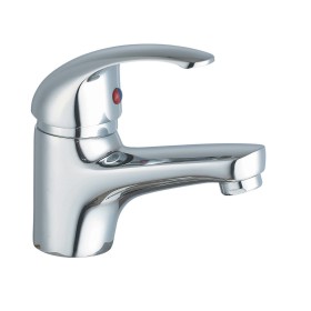 MISCELATORE SERIE EURO GRUPPO LAVABO MONOCOMANDO IN OTTONE CROMATO MISCELATORE SERIE EURO GRUPPO LAVABO MONOCOMANDO IN OTTONE