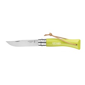 OPINEL COLTELLO N. 7 INOX CON MANICO ANIS CON LACCETTO OPINEL COLTELLO N. 7 INOX CON MANICO ANIS CON LACCETTO