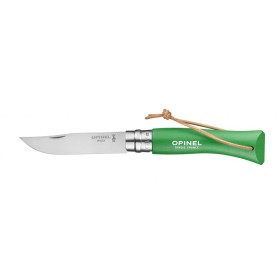 OPINEL COLTELLO N. 7 INOX CON MANICO VERT PRAIRIE CON LACCETTO OPINEL COLTELLO N. 7 INOX CON MANICO VERT PRAIRIE CON LACCETTO