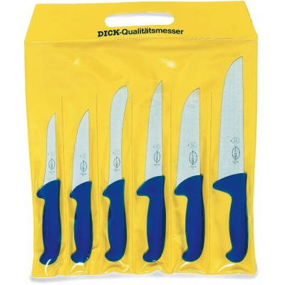 DICK SET COLTELLI DA MACELLAIO PEZZI 6 ERGOGRIP PROFESSIONALE