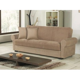 DIVANO PRONTOLETTO IN TESSUTO FIRENZE 3STR CAPPUCCINO CM. 225x86x88h. DIVANO PRONTOLETTO IN TESSUTO FIRENZE 3STR CAPPUCCINO CM.