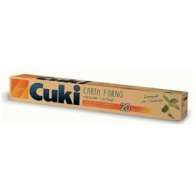 CUKI CARTA FORNO NATURALE 20 FOGLI 33x38 CM. CUKI CARTA FORNO NATURALE 20 FOGLI 33x38 CM.