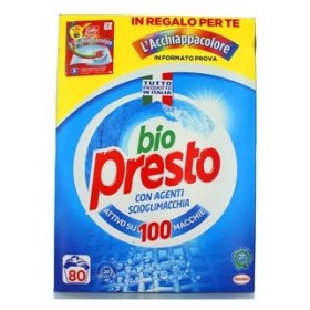 BIO PRESTO FUSTONE DETERSIVO BUCATO LAVATRICE IN POLVERE 80 LAVAGGI BIO PRESTO FUSTONE DETERSIVO BUCATO LAVATRICE IN POLVERE 80