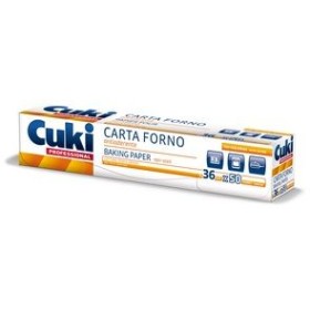 CUKI PROFESSIONAL CARTA FORNO ANTIADERENTE PROFESSIONALE H. 36 CM. MT. 50 CUKI PROFESSIONAL CARTA FORNO ANTIADERENTE PROFESSIONALE H. 36