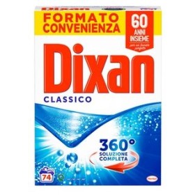 DIXAN DETERSIVO BUCATO LAVATRICE IN POLVERE CLASSICO FUSTONE 74 LAVAGGI DIXAN DETERSIVO BUCATO LAVATRICE IN POLVERE CLASSICO FUSTONE 74