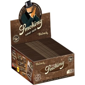Smoking Brown King Size Cartine Lunghe Senza Cloro Scatola 50 pacchetti Smoking Brown King Size Cartine Lunghe Senza Cloro Scatola 50