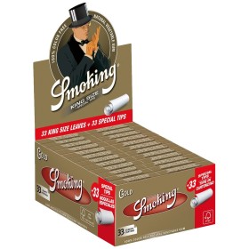 Smoking Oro King Size Cartine Lunghe Scatola 50 pacchetti Smoking Oro King Size Cartine Lunghe Scatola 50 pacchetti