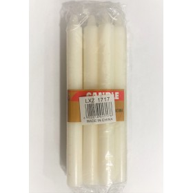 CANDELE DI CERA STEARICHE BIANCO ASTUCCIO PZ. 8 CM. 1,5x18h CANDELE DI CERA STEARICHE BIANCO ASTUCCIO PZ. 8 CM. 1,5x18h