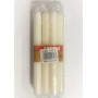 CANDELE DI CERA STEARICHE BIANCO ASTUCCIO PZ. 8 CM. 1,5x18h