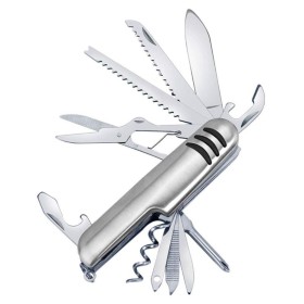 COLTELLINO MULTIUSO CON 13 FUNZIONI MANICO IN ACCIAIO INOX COLTELLINO MULTIUSO CON 13 FUNZIONI MANICO IN ACCIAIO INOX