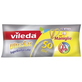 Vileda UltraSac Sacchi Superinforzati cm. 60x75 lt. 50 con maniglia Vileda UltraSac Sacchi Superinforzati cm. 60x75 lt. 50 con