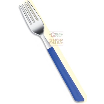Set 6 forchette con manico blu