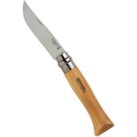 COLTELLO OPINEL LAMA IN ACCIAIO INOX MANICO IN FAGGIO N. 8 COLTELLO OPINEL LAMA IN ACCIAIO INOX MANICO IN FAGGIO N. 8