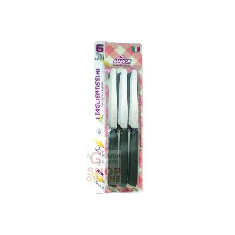 Coltelli Da Bistecca Top 6 Pz Bianchi Marietti