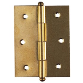 CERNIERE IN ACCIAIO OTTONATE PERNO SFILABILE mm. 40x35 blister