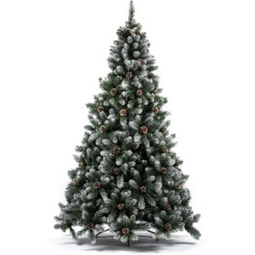 ALBERO DI NATALE MARILLEVA CON PUNTE INNEVATE 690TIPS CM. 180