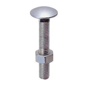 BULLONI PER LEGNO IN ACCIAIO ZINCATO MM. 8x40 PZ. 10 BULLONI PER LEGNO IN ACCIAIO ZINCATO MM. 8x40 PZ. 10