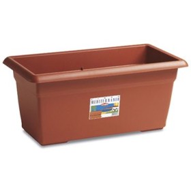 Vaso Fioriera in Plastica Mediterraneo rettangolare cm. 60x32x28h. Vaso Fioriera in Plastica Mediterraneo rettangolare cm.