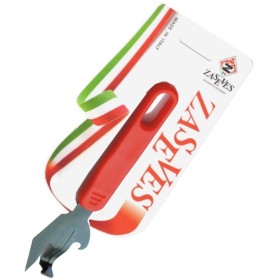 ZASEVES Art N. 5089 APRISCATOLE IN ACCIAIO INOX CON LEVACAPSULE CON MANICO IN MOPLEN ZASEVES Art N. 5089 APRISCATOLE IN ACCIAIO INOX CON LEVACAPSULE