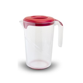 CARAFFA CON COPERCHIO IN PLASTICA Giallo O./Verde A./Tortora/Rosso S. CARAFFA CON COPERCHIO IN PLASTICA Giallo O./Verde