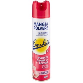 EMULSIO MANGIAPOLVERE PULISCE E ELIMINA LA POLVERE MAGNOLIA E GELSOMINO ml. 300 EMULSIO MANGIAPOLVERE PULISCE E ELIMINA LA POLVERE MAGNOLIA E