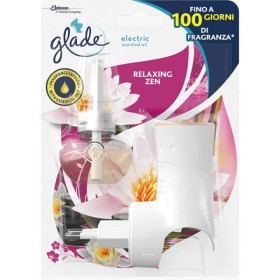 GLADE ESSENTIAL OIL ELETTRICO DIFFUSORE CON RICARICA RELAXING ZEN ml. 20 GLADE ESSENTIAL OIL ELETTRICO DIFFUSORE CON RICARICA RELAXING