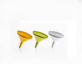 IMBUTO IN PLASTICA SENZA FILTRO CM. 14 Bianco/Giallo Ocra/Verde Acido IMBUTO IN PLASTICA SENZA FILTRO CM. 14 Bianco/Giallo Ocra/Verde