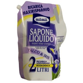 MIL MIL SAPONE LIQUIDO MANI RICARICA BUSTA TALCO E IRIS lt. 2 MIL MIL SAPONE LIQUIDO MANI RICARICA BUSTA TALCO E IRIS lt. 2