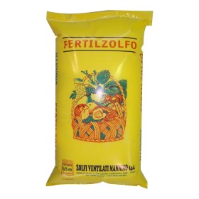 FERTILZOLFO CONCIME SEMOLATO A BASE DI ZOLFO CORRETTIVO CONSENTITO IN AGRICOLTURA BIOLOGICA KG. 25 FERTILZOLFO CONCIME GRANULARE A BASE DI ZOLFO CORRETTIVO KG. 25