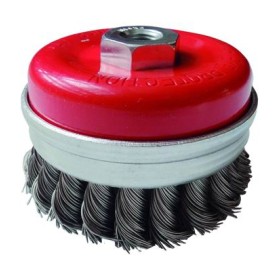 SPAZZOLA A TAZZA MAZZI RITORTI FORO 14MA MM. 100 SPAZZOLA A TAZZA MAZZI RITORTI FORO 14MA MM. 100