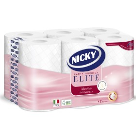 NICKY CARTA IGIENICA ELITE 12 ROTOLI 3 VELI NICKY CARTA IGIENICA ELITE 12 ROTOLI 3 VELI