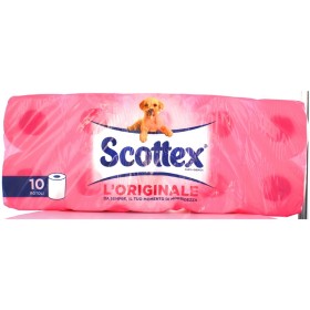 SCOTTEX CARTA IGIENICA L'ORIGINALE 10 ROTOLI 2 VELI SCOTTEX CARTA IGIENICA L'ORIGINALE 10 ROTOLI 2 VELI