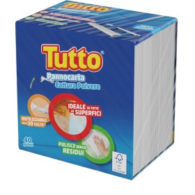 TUTTO PANNOCARTA 40 PANNI CATTURA POLVERE RIUTILIZZABILE TUTTO PANNOCARTA 40 PANNI CATTURA POLVERE RIUTILIZZABILE