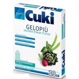 CUKI GELOPIÙ SACCHETTI FREEZER - FORMATO GRANDISSIMO - 10 SACCHETTI - LT 11.0 - CM CUKI GELOPIÙ SACCHETTI FREEZER - FORMATO GRANDISSIMO - 10