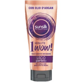 SUNSILK TRATTAMENTO INTENSIVO 1 MINUTO LISCIO PERFETTO CON OLIO DI ARGAN 180 ML SUNSILK TRATTAMENTO INTENSIVO 1 MINUTO LISCIO PERFETTO CON OLIO