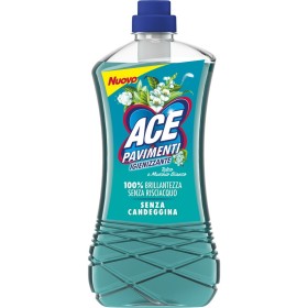 ACE PAVIMENTI IGIENIZZANTE SENZA CANDEGGINA SENZA RISCIACQUO TALCO E MUSCHIO BIANCO 1000 ML ACE PAVIMENTI IGIENIZZANTE SENZA CANDEGGINA SENZA RISCIACQUO TALCO E MUSCHIO BIANCO 1000 ML