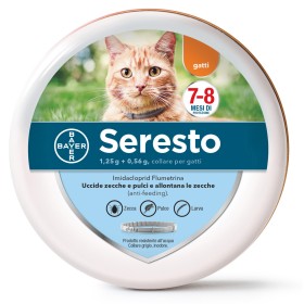 BAYER SERESTO COLLARE ANTIPARASSITARIO PER GATTI FINO A KG. 8 BAYER SERESTO COLLARE ANTIPARASSITARIO PER GATTI FINO A KG. 8