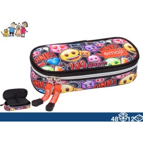 ASTUCCIO BORSELLINO PORTACOLORI IN TESSUTO ORGANIZZATO EMOJI WHAT 48/12 cm. 21 ASTUCCIO BORSELLINO PORTACOLORI IN TESSUTO ORGANIZZATO EMOJI WHAT 48/12 cm. 21