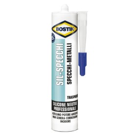 BOSTIK CARTUCCIA SILICONE SPECCHI TRASPARENTE ML. 300 BOSTIK CARTUCCIA SILICONE SPECCHI TRASPARENTE ML. 300