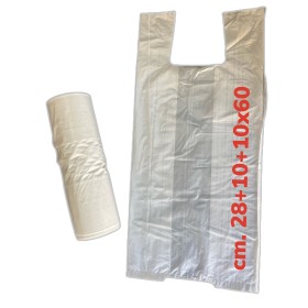 BUSTE SHOPPER A ROTOLO cm. 28+10+10x60 1kg. BUSTE SHOPPER A ROTOLO cm. 28+10+10x60 1kg.