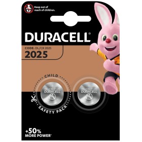 DURACELL BATTERIA A BOTTONE CR2025 pz. 2 DURACELL BATTERIA A BOTTONE CR2025 pz. 2