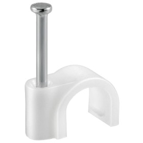 FISSACAVI IN PLASTICA BIANCHI PZ. 50 DIAMETRO MM. 10 FISSACAVI IN PLASTICA BIANCHI PZ. 50 DIAMETRO MM. 10