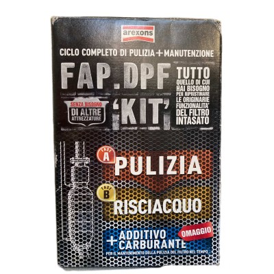 Kit pulizia & manutenzione FAP / DPF Arexons (Con Additivo Carburante Incluso) - NUOVO STOCK 3705 + 9842