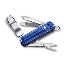 Victorinox coltello tagliaughie NailClip 580 con guancette blu