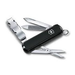 Victorinox coltello tagliaughie NailClip 580 con guancette nere 0.6463.3