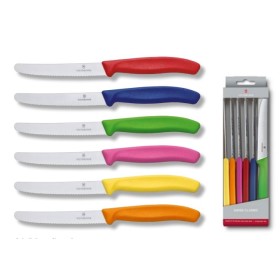 VICTORINOX SET COLTELLI CUCINA ONDULATI SWISS CLASSIC PZ. 6 VICTORINOX SET COLTELLI CUCINA ONDULATI SWISS CLASSIC PZ. 6
