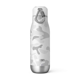 ZOKU Stainless Steel Bottle M Media Bottiglia termica di colore Bianco Camo ml. 500 ZOKU Stainless Steel Bottle M Media Bottiglia termica di colore Bianco Camo ml. 500