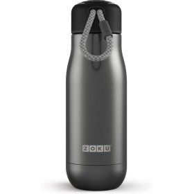 ZOKU Stainless Steel Bottle S Piccola Bottiglia termica di colore Grigio Scuro ml. 350 ZOKU Stainless Steel Bottle S Piccola Bottiglia termica di colore Grigio Scuro ml. 350