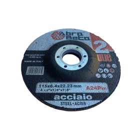ABRABETA A24P MOLA ABRASIVA PER LA SBAVATURA ACCIAIO INOX DIAM. 115X6,4 mm. ABRABETA A24P MOLA ABRASIVA PER LA SBAVATURA ACCIAIO INOX DIAM. 115X6,4 mm.